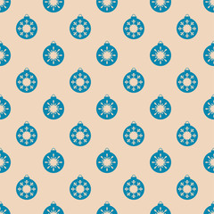 Christmas snowflakes seamless background.