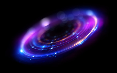 Glow effect. Ribbon glint. Abstract rotational border lines. Power energy. LED glare tape.
Luminous sci-fi. Shining neon lights cosmic abstract frame. Magic design round frame. Swirl trail effect.