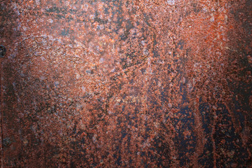 Rusty metal texture or rusty metal background. Rusty metal is caused by moisture in the air. Grunge retro vintage of rusty metal plate. Abstract rusty metal for design with copy space.