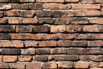 Old orange brick wall