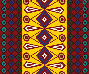 Ethnic Abstract bright pattern background. 