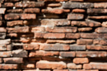 Blur brick wall for background