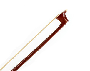 Violin bow isolated on white.