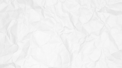 Crumpled white paper texture or paper background. Closeup light brown paper detail for design with copy space for text or image.