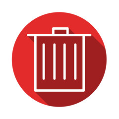 Long Shadow Mülleimer