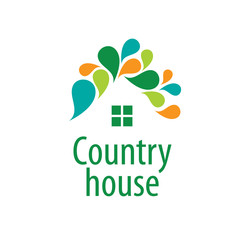 vector logo house