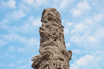 Fototapeta na wymiar Dragon Pillar on sky