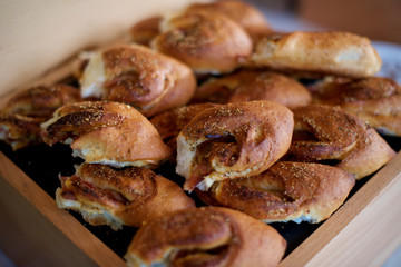 Bacon Baguette pieces