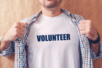 Man is volunteer