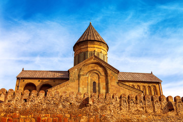 Svetitskhoveli Orthodox Cathedral in Mtskheta, Georgia