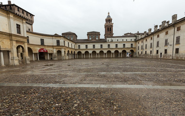 Obraz premium Palazzo Ducale on Piazza Castello in Mantua - Italy