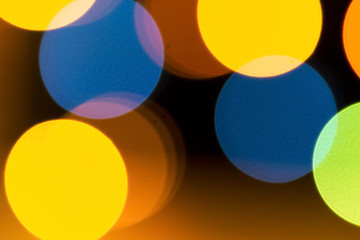 The glare from the lights