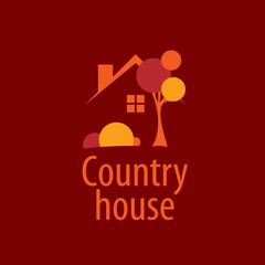 vector logo house
