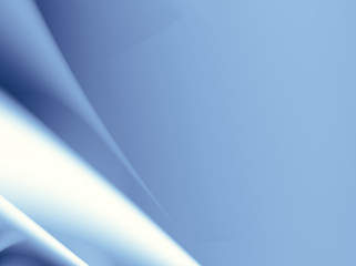 Blue abstract fractal background with spatial effects. For technical, business, industrial projects and designs, templates, layouts, pamphlets, book covers, presentations, desktop, phone background.