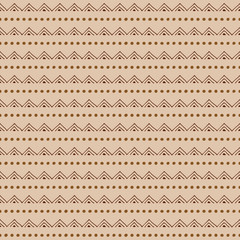 Seamless vector pattern. beige geometrical background with hand drawn little decorative elements.Simple design. Graphic vector illustration. Template for wrapping, background, wallpaper, cover