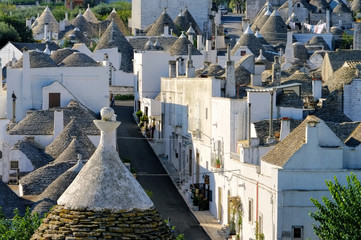 Trulli Häuser in Alberobello - Stone Trulli cottages in Alberobello