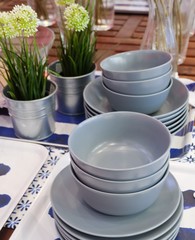 Set of Ceramic Dishes, Bowls and Plates