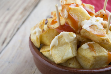 Patatas bravas (typical spanish)