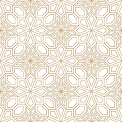 Abstract geometric golden deco art pillow mosaic pattern