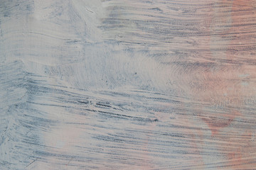 White and orange color abstract art background. Acrylic on canvas. Brushstrokes of paint. Modern art. Contemporary art.