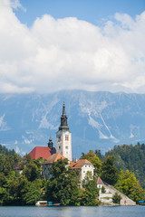 Bled church in Slovenia