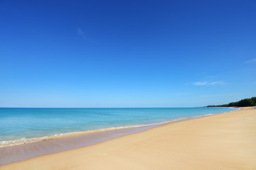 beautiful beach and tropical sea