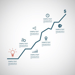 Business infographics template. Vector illustration.