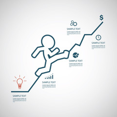 Business infographics template. Vector illustration.