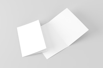 A5 / A4 Bifold White Blank Paper