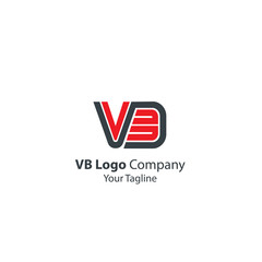 Initial Letter VB Linked Design Logo