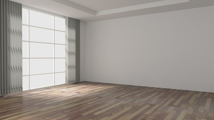 empty room 3D rendering