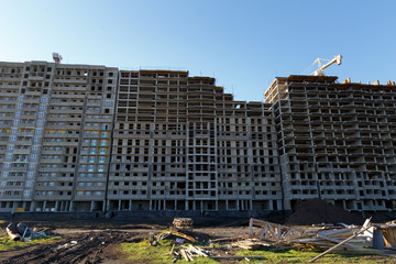 construction of a multistory residential building