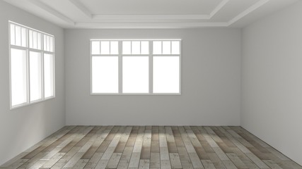 Obraz premium empty room 3D rendering