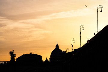 Obraz premium The yellow hour at Rome