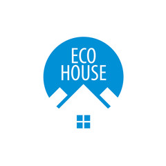 vector logo house