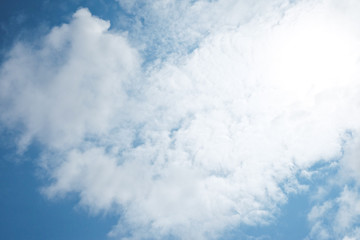 blue sky with cloud