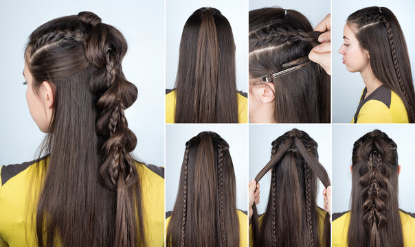 hairstyle plait for party tutorial