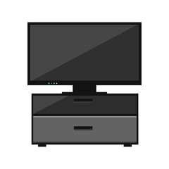Tv on stand