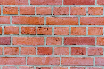Texture closeup of a brick wall