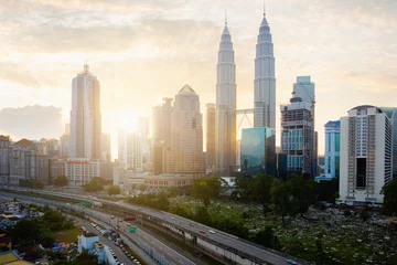 Foto auf Acrylglas Kuala Lumpur Kuala lumpur skyline at sunrise, Malaysia
