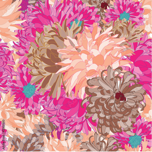 Asian Flower Pattern 102