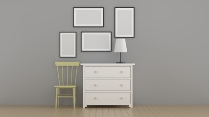 frame 3d rendering