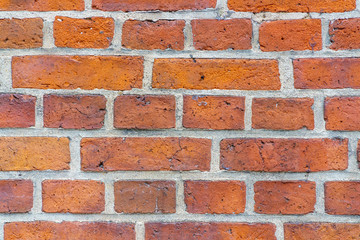 Texture closeup of a brick wall
