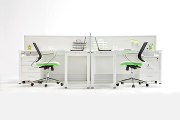 Office furniture on a white background 