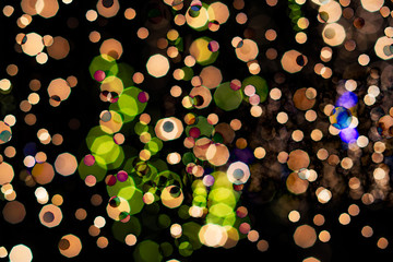 Artistic and abstract Bokeh lights.