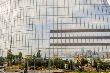 Reflection of Baku in the Flame towers