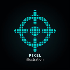Target - pixel illustration.
