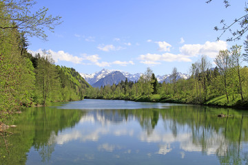 Auwaldsee - Fischen - Allgäu - Bergsee - Alpen - Spiegelung