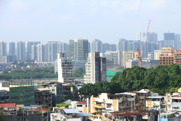 Fototapeta na wymiar Bird’s Eye View of Macau