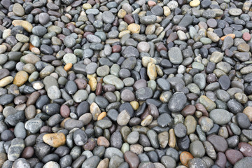 Smooth polished multicolored stones